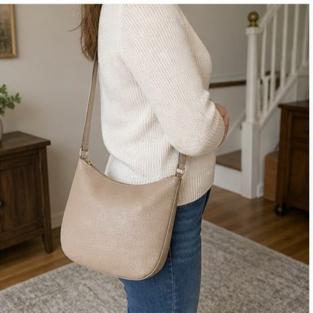 Tan Canvas Crossbody Bag - Picture 3 of 6
